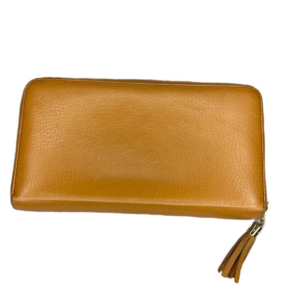 Gucci Orange Leather Soho Zip Continental Wallet w/Box - Picture 3 of 17